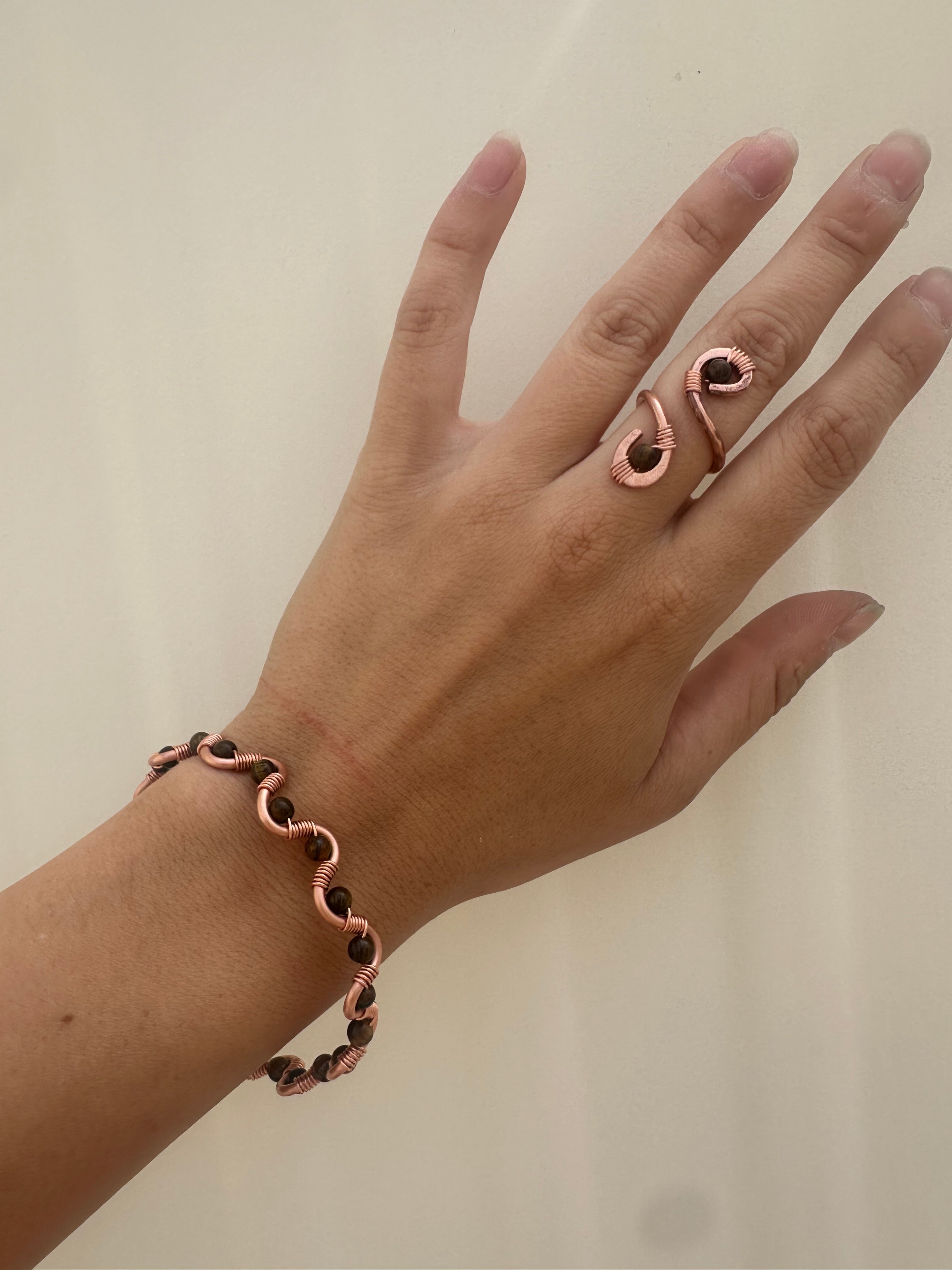 Copper Curve Ring