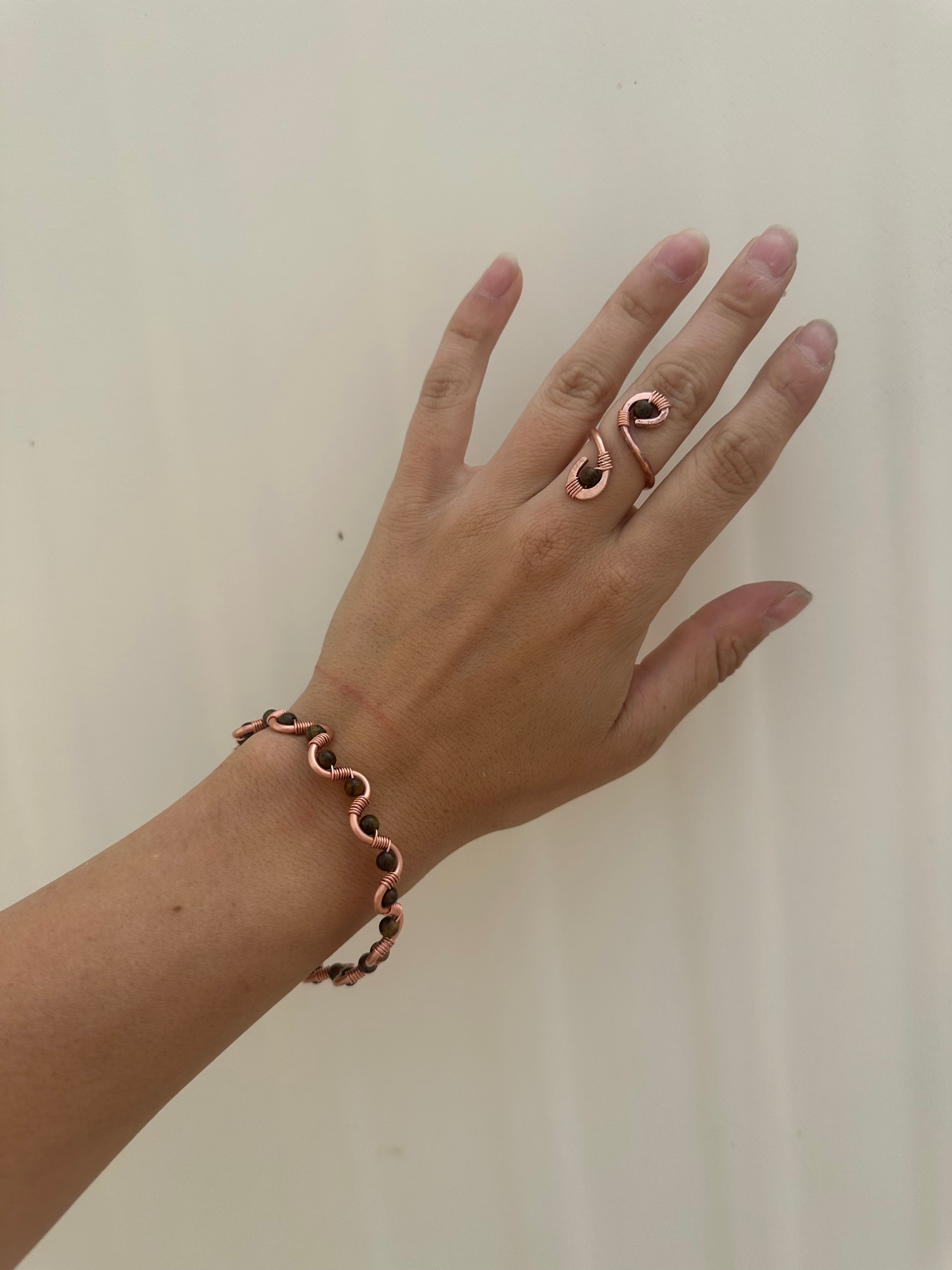 Copper Wave Bracelet