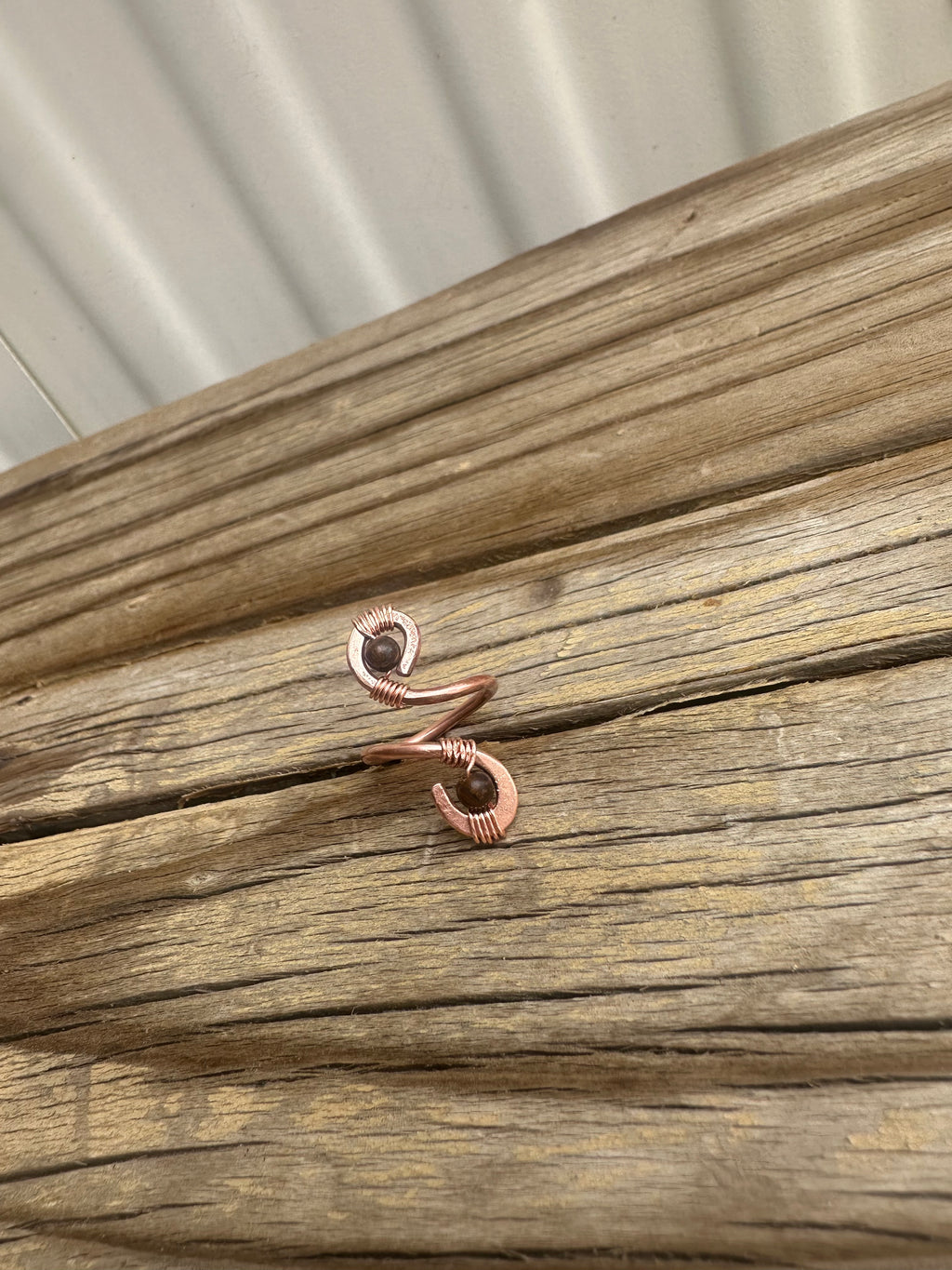 Copper Curve Ring
