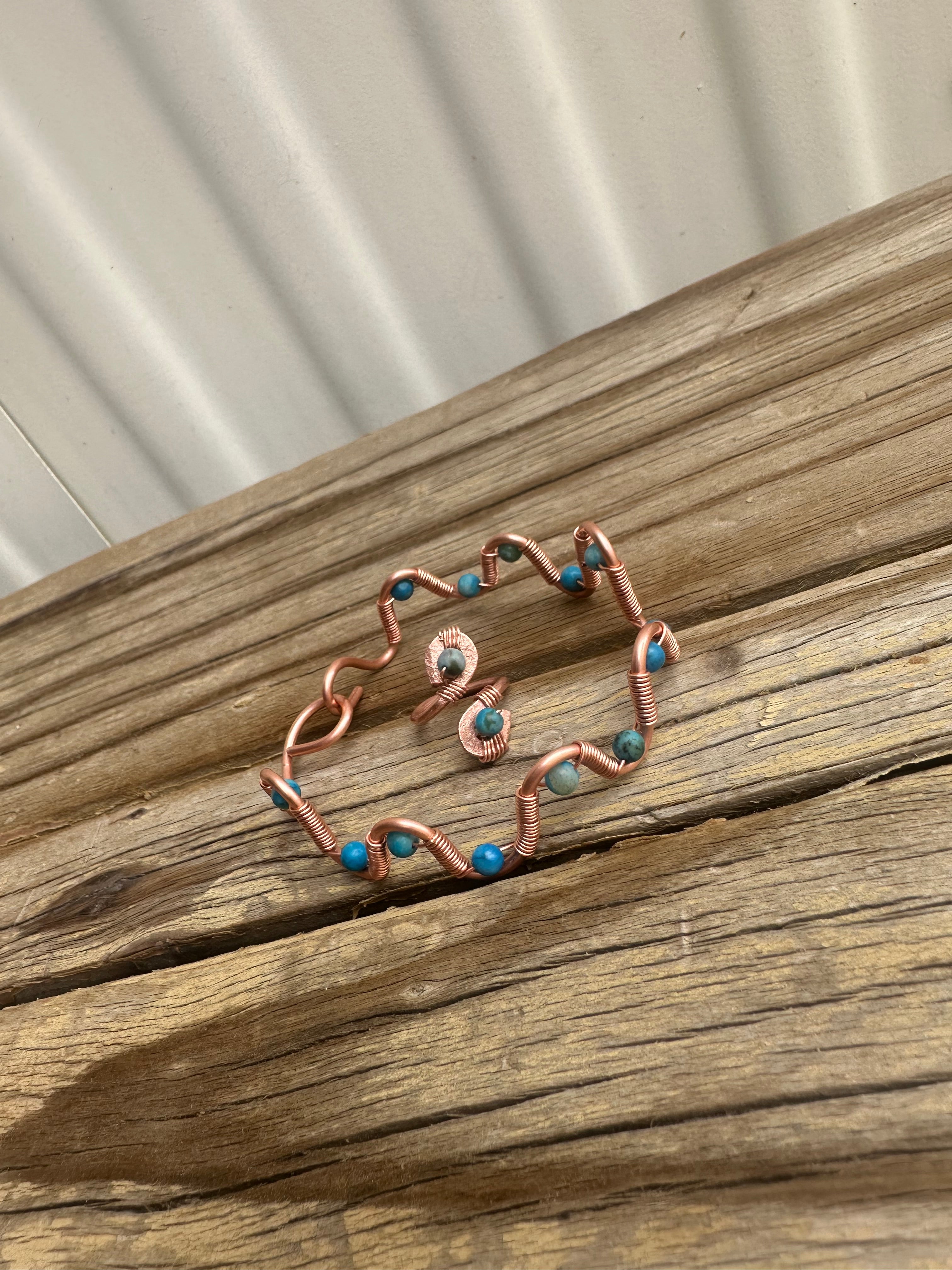 Copper Curve Ring