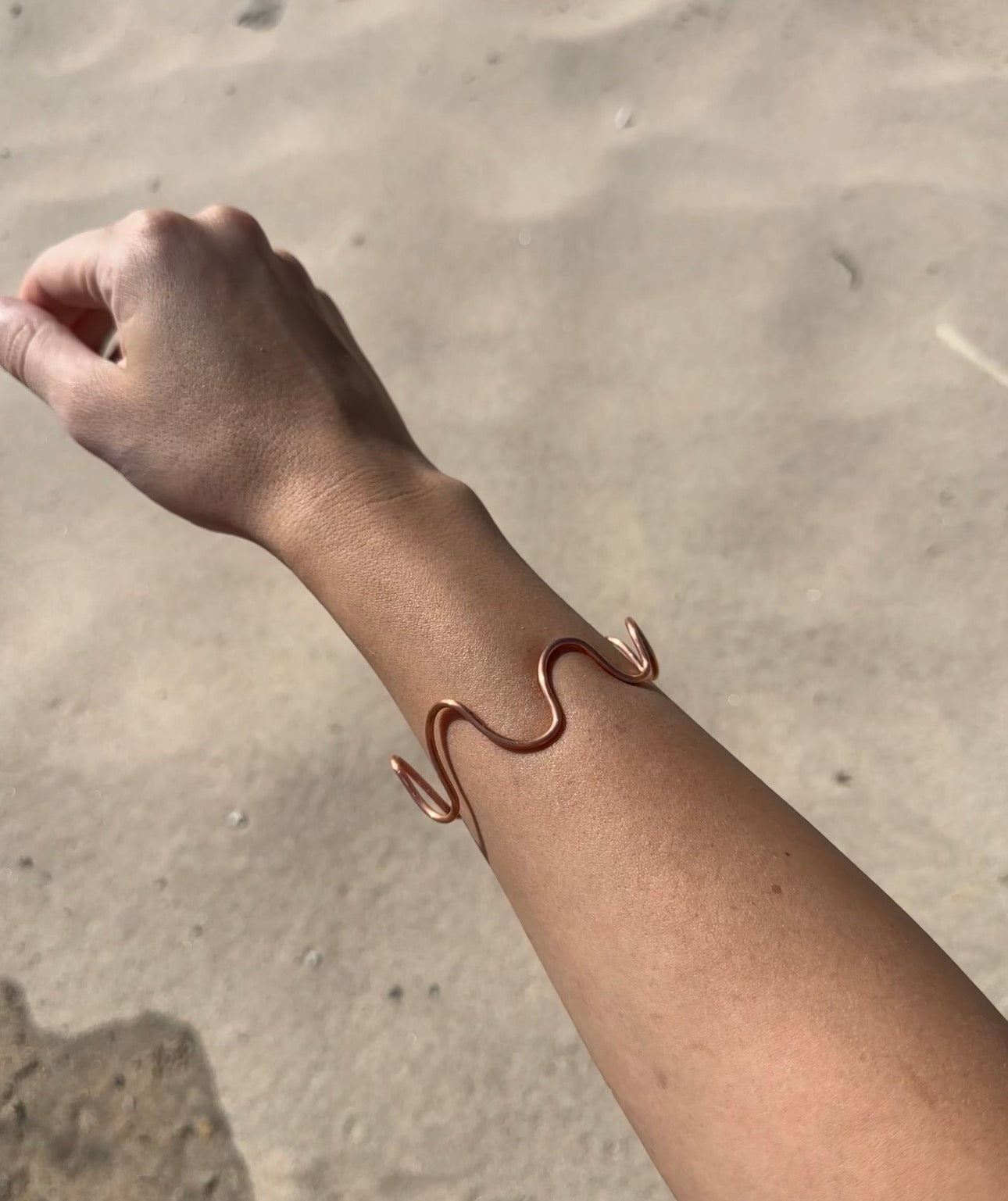 Copper Wave Bracelet