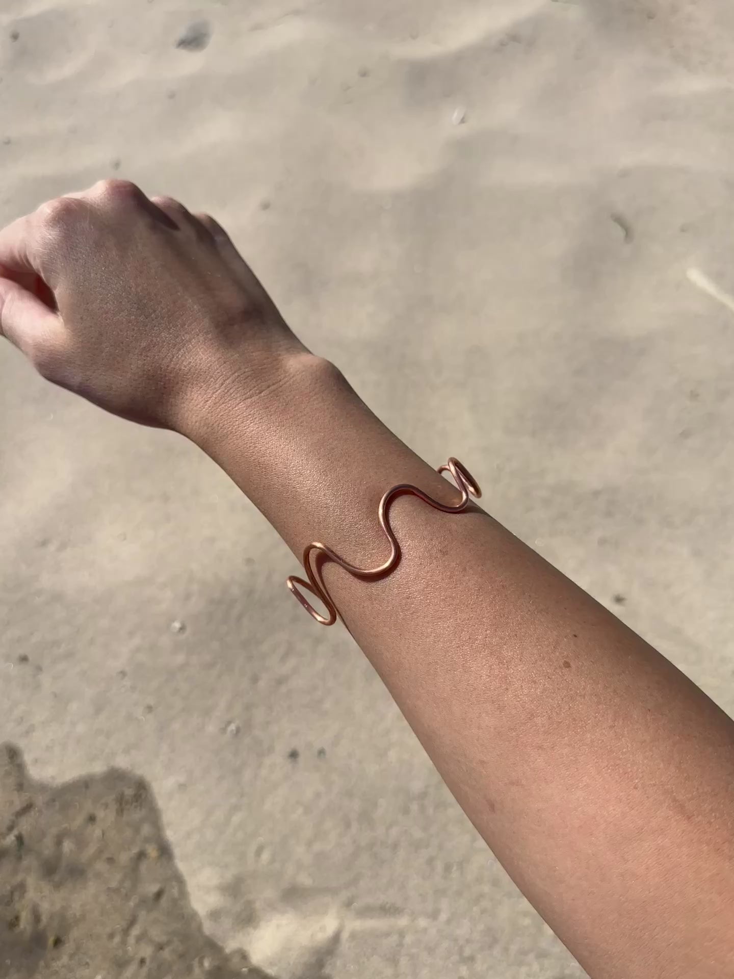 Copper Wave Bracelet